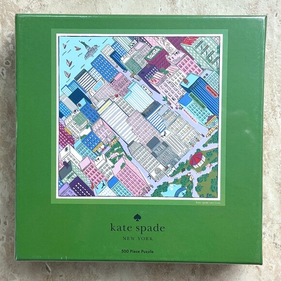 KATE SPADE NYC MAP PUZZLE:NIB AERIAL NYC MAP (NEW 2024)  500 PIECES - Picture 1 of 6